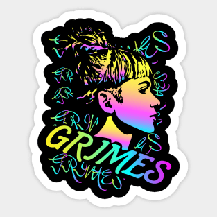 Grimes Sticker